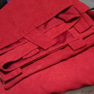 Red Curtain Panels